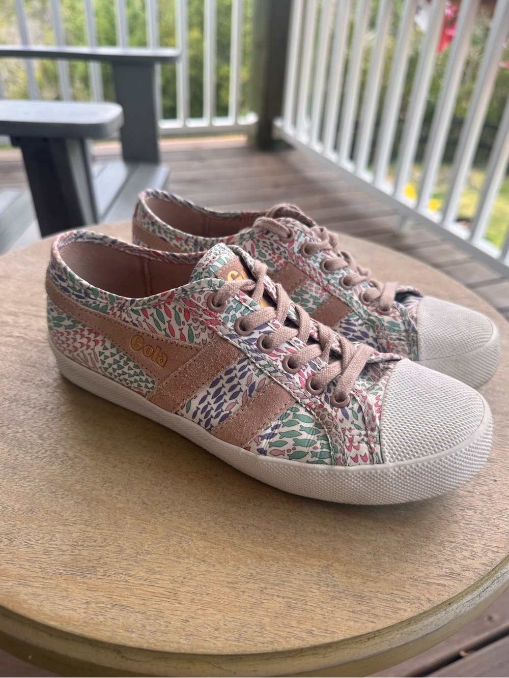 Gola Coaster‎ Liberty SIH Floral Sneakers Women’s US 6 Canvas Suede